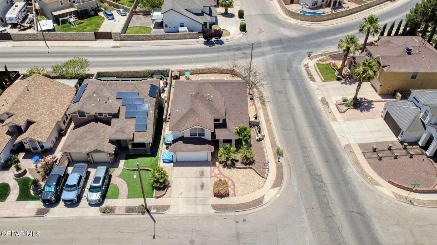Aerial photograph of 12469 Paseo De Arco Court, Horizon City, Texas, a listing represented by Belinda Duran